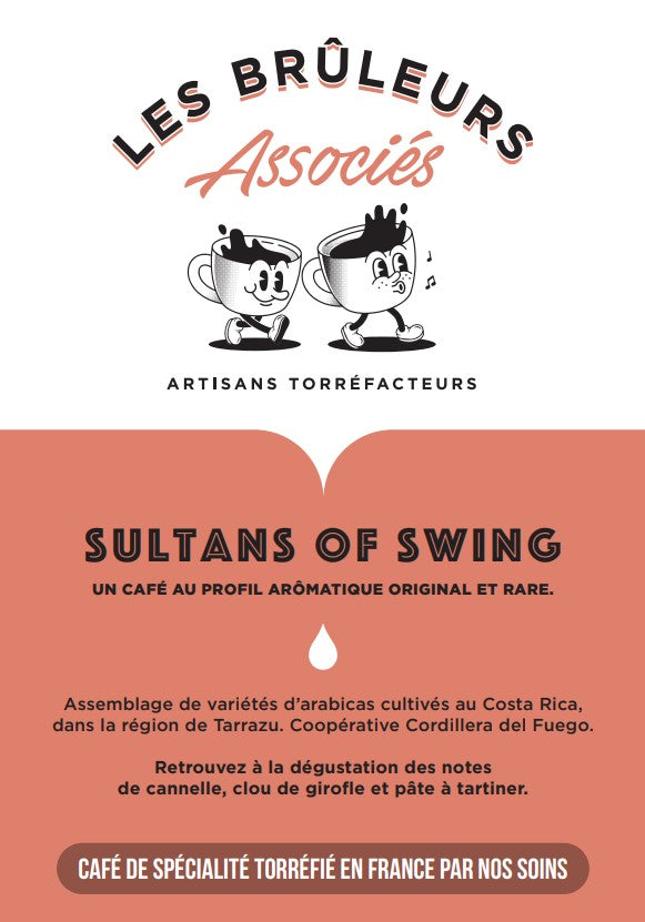 Sultans of swing - Café de spécialité du Costa Rica - Notes épicées et fruitées